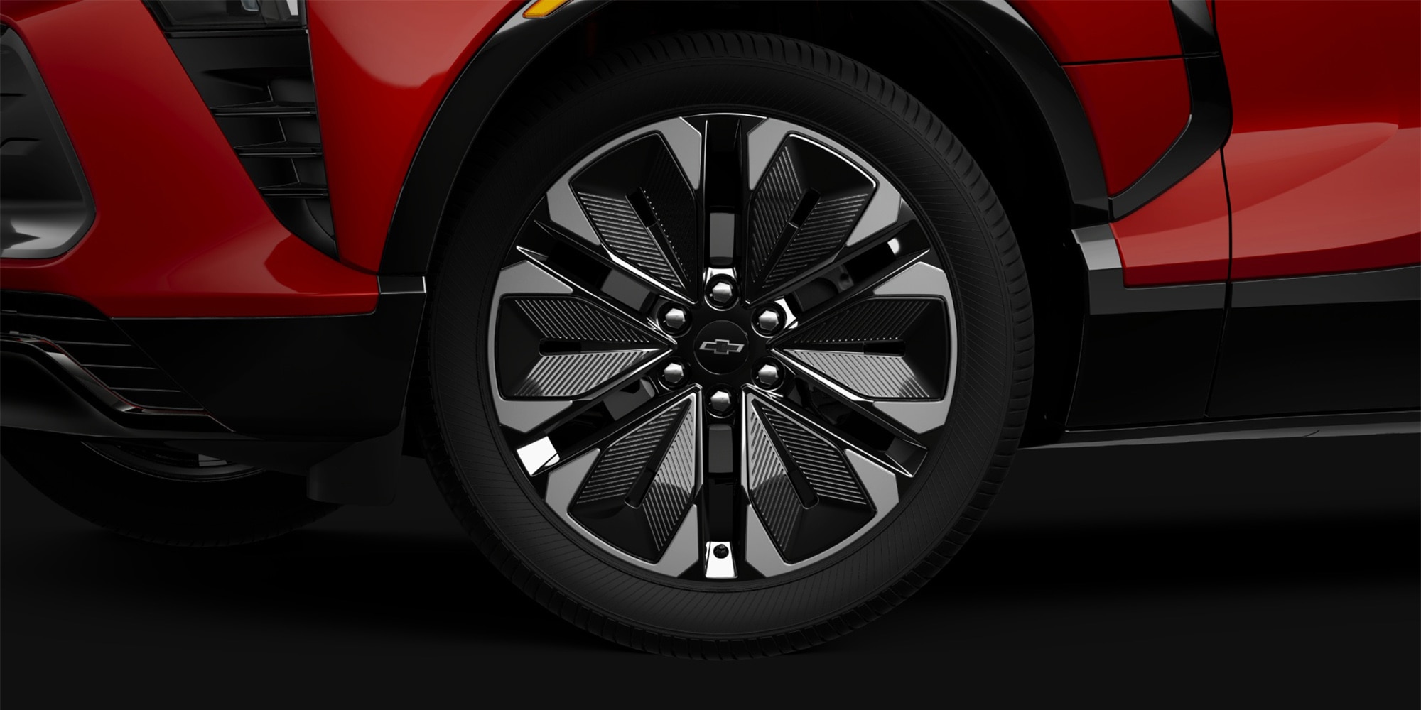 A Blazer EV RS possui rodas aro 21 e um design incrível